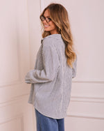 Courtnie Striped Button Down Top