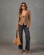 Belinda Knit Braided Trim Cardigan