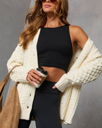 Autumn Solstice Cable Knit Cardigan