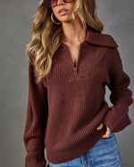 Effortless Ease Knit Quarter Zip Sweater