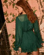 Emerald % Found Love Pleated Romper-4