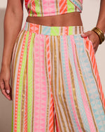 Sunkissed State Striped Abstract Wide Leg Pants