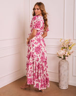 Eternal Bloom Floral Wrap Midi Dress