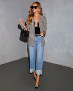 Highland Honey Houndstooth Blazer