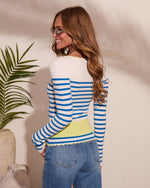 Madaline Striped Knit Top