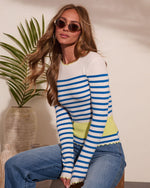 Madaline Striped Knit Top
