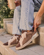 Zinah Contrast Faux Fur Sneakers