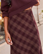 Mae Lynn Plaid Maxi Skirt