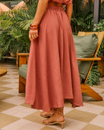 Opening Note Pleated Midi Skirt