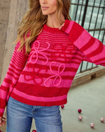 Jessiah Striped Abstract Sweater