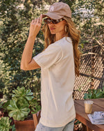 Slow Days Coffee Club Cotton Graphic Short Sleeve Tee