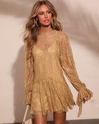 Moonlit Promise Lace Mini Dress