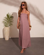 Bahama Bliss Abstract Print Maxi Dress