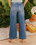 Decklan Super Stretch High Rise Wide Leg Jeans