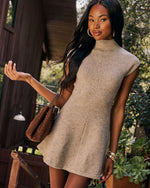 Heirloom Estate Knit Mock Neck Mini Dress