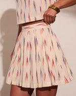 Terra Sol Abstract Cotton Mini Skirt