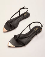 Lucenda Strappy Metal Toe Sandals