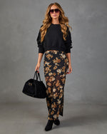 Honeyed Hour Floral Maxi Skirt