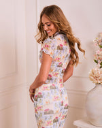 Brightside Mood Novelty Print Mesh Top