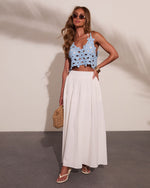 Soft Orchard Floral Crochet Top