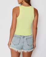 Keylime % Jocey Ribbed Tank-4