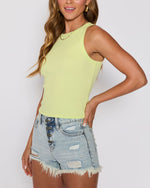 Keylime % Jocey Ribbed Tank-3
