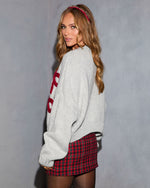 Wrap Me Up Graphic Bow Knit Sweater