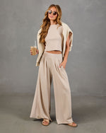 Casual Theory Pleated Mid Rise Pants