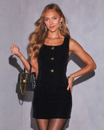 Moonlight Whisper Buttoned Velvet Vest