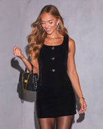 Moonlight Whisper Velvet Mini Skirt