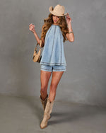 Desert Muse Mid Rise Denim Shorts