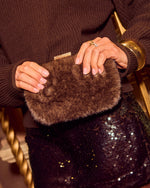Zeldia Faux Fur Box Clutch