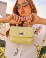 Butter % Laura Quilted Vegan Leather Top Handle Bag-2