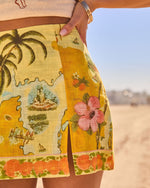 Seascape Serenade Novelty Print Mini Skort