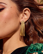 Midnight Whisper Chain Chandelier Earrings