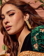 Midnight Whisper Chain Chandelier Earrings