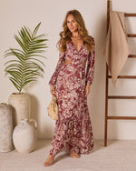 Riviera Chic Abstract Cut Out Maxi Dress