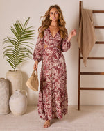 Riviera Chic Abstract Cut Out Maxi Dress