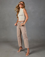 Tova Stretch High Rise Barrel Jeans
