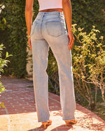 Clean Slate Super Stretch High Rise Straight Leg Jeans