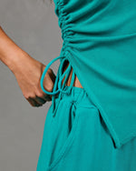 Downtime Cool Cotton Asymetic Drawstring Top