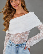 Nightfall Avenue Lace One Shoulder Bodysuit