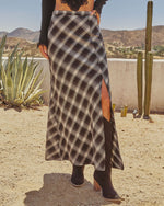 Mae Lynn Plaid Maxi Skirt