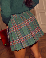 Eve Pleated Plaid Mini Skirt
