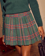 Eve Pleated Plaid Mini Skirt