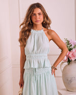 Floaty Grace Halter Neck Back Tie Top