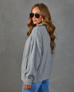Sunday Softie Funnel Neck Full Zip Sweater