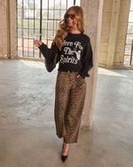 Here For the Spirits Knit Graphic Sweater