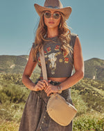 Aralyn Studded Vegan Leather Belt Bag