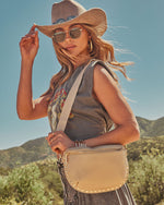 Aralyn Studded Vegan Leather Belt Bag